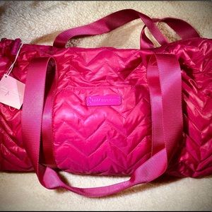Vera Bradley Fuschia Puffy Duffle Bag